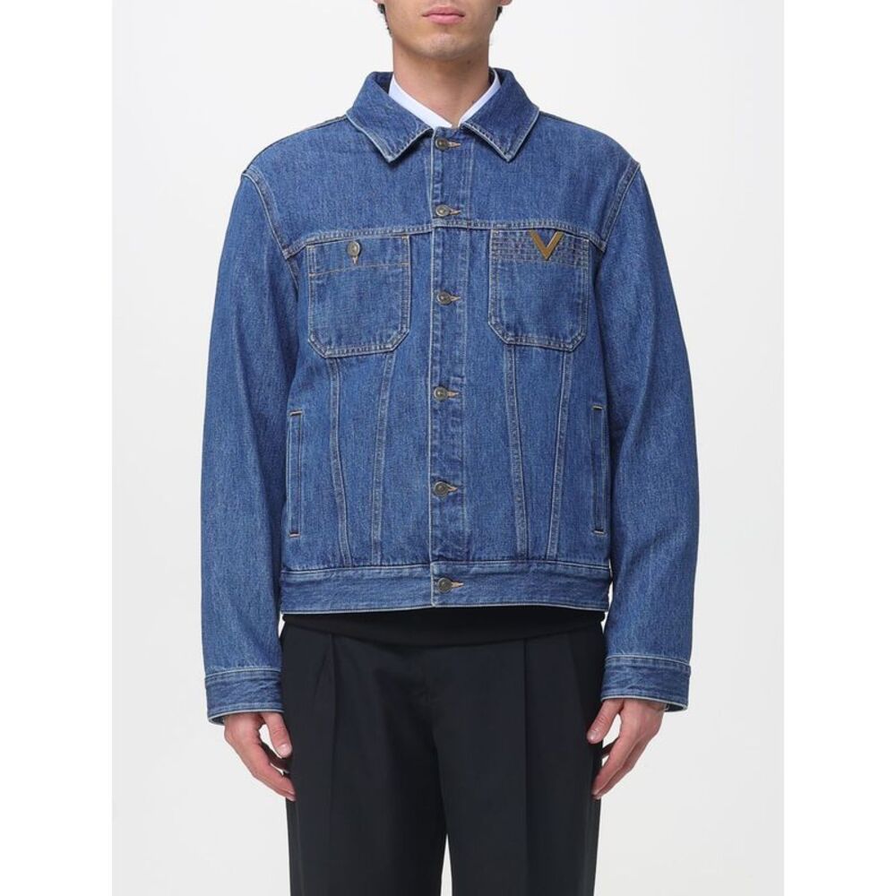 Valentino Men Vlogo Denim Jacket Valentino